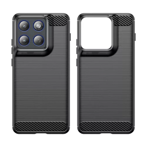 Techsuit - Carbon szilikon tok - Motorola Edge 70 - Fekete