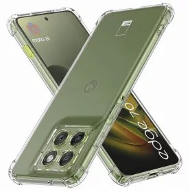  Techsuit - Shockproof Átlátszó Ütésálló Szilikon tok - Motorola Edge 70 - Átlátszó