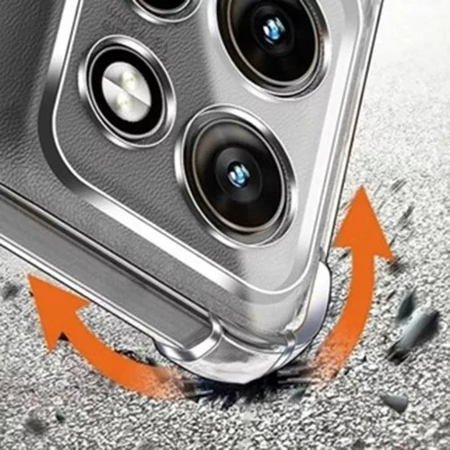 Techsuit - Shockproof Átlátszó Ütésálló Szilikon tok - Motorola Edge 70 - Átlátszó