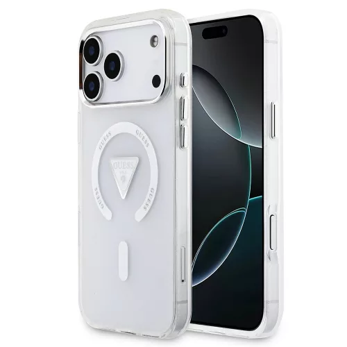 Guess - IML Átmenetes Háromszög Logó MagSafe (GUHMP17XHGTMLCGT) - iPhone 17 Pro Max - Átlátszó