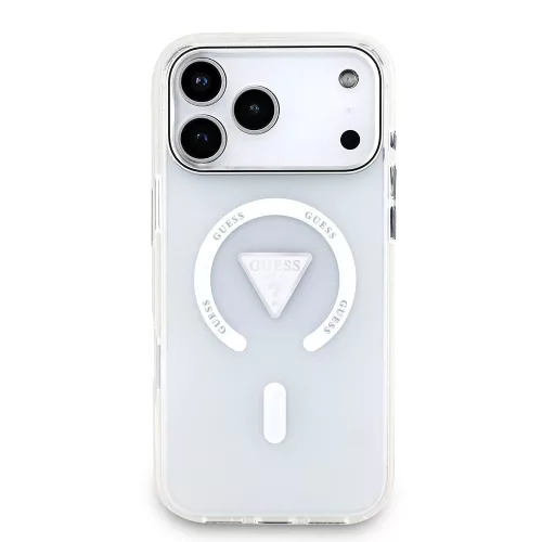 Guess - IML Átmenetes Háromszög Logó MagSafe (GUHMP17XHGTMLCGT) - iPhone 17 Pro Max - Átlátszó