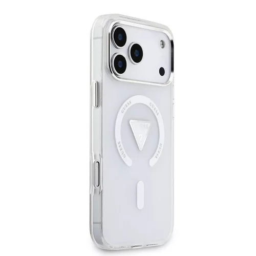 Guess - IML Átmenetes Háromszög Logó MagSafe (GUHMP17XHGTMLCGT) - iPhone 17 Pro Max - Átlátszó