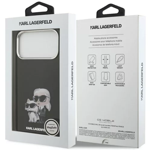 Karl Lagerfeld - IML Aquarelle MagSafe (KLHMP17LHMKCAQOK) - iPhone 17 Pro - Karl & Choupette