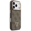 Guess - Keménytok 4G Háromszög Logó MagSafe Kamera Állvánnyal (GUHMP17LPCS4GPTW) - iPhone 17 Pro - Barna