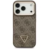 Guess - Keménytok 4G Háromszög Logó MagSafe Kamera Állvánnyal (GUHMP17LPCS4GPTW) - iPhone 17 Pro - Barna