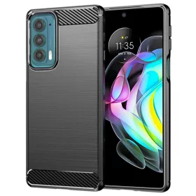  Techsuit - Carbon szilikon tok - Motorola Edge 20 5G - Fekete