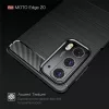 Techsuit - Carbon szilikon tok - Motorola Edge 20 5G - Fekete