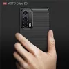 Techsuit - Carbon szilikon tok - Motorola Edge 20 5G - Fekete