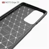 Techsuit - Carbon szilikon tok - Motorola Edge 20 5G - Fekete