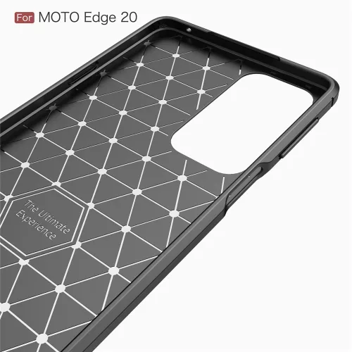 Techsuit - Carbon szilikon tok - Motorola Edge 20 5G - Fekete