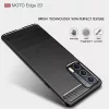 Techsuit - Carbon szilikon tok - Motorola Edge 20 5G - Fekete