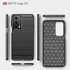 Techsuit - Carbon szilikon tok - Motorola Edge 20 5G - Fekete
