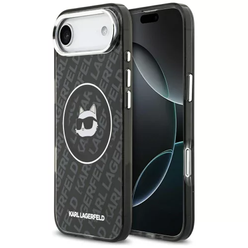 Karl Lagerfeld - IML Choupette Head Logo MagSafe (KLHMP17MHMKBCHOK) - iPhone 17 Air - Black