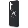 Karl Lagerfeld - Silicone KC Heads MagSafe (KLHMS25FESKCHTCK) - Samsung Galaxy S25 FE - Black