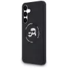 Karl Lagerfeld - Silicone KC Heads MagSafe (KLHMS25FESKCHTCK) - Samsung Galaxy S25 FE - Black