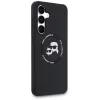 Karl Lagerfeld - Silicone KC Heads MagSafe (KLHMS25FESKCHTCK) - Samsung Galaxy S25 FE - Black