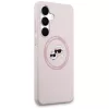 Karl Lagerfeld - Silicone KC Heads MagSafe (KLHMS25FESKCHTCP) - Samsung Galaxy S25 FE - Pink