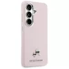 Karl Lagerfeld - Wrapped Grained Leather with K&C Head Pin MagSafe (KLHMS26S6PFKCLP) - Samsung Galaxy S26 - Pink