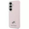 Karl Lagerfeld - Wrapped Grained Leather with K&C Head Pin MagSafe (KLHMS26S6PFKCLP) - Samsung Galaxy S26 - Pink