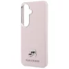 Karl Lagerfeld - Wrapped Grained Leather with K&C Head Pin MagSafe (KLHMS26S6PFKCLP) - Samsung Galaxy S26 - Pink