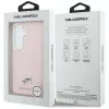 Karl Lagerfeld - Wrapped Grained Leather with K&C Head Pin MagSafe (KLHMS26S6PFKCLP) - Samsung Galaxy S26 - Pink