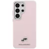 Karl Lagerfeld - Wrapped Grained Leather with K&C Head Pin MagSafe (KLHMS26L6PFKCLP) - Samsung Galaxy S26 Ultra - Pink