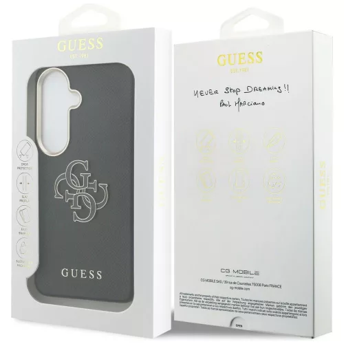 Guess - Nagy 4G Fém Logó (GUHCS26M5PS4RGGK) - Samsung Galaxy S26 Plus - Fekete