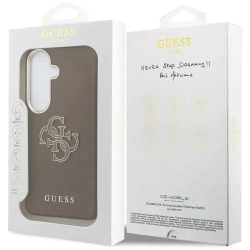 Guess - Nagy 4G Fém Logó (GUHCS26M5PS4RGGW) - Samsung Galaxy S26 Plus - Barna