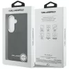 Karl Lagerfeld - Wrapped Leather with Karl Round Point Logo MagSafe (KLHMS26SPSKRPMK) - Samsung Galaxy S26 - Black