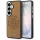Karl Lagerfeld - Wrapped Leather with Karl Round Point Logo MagSafe (KLHMS26SPSKRPMW) - Samsung Galaxy S26 - Brown