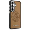 Karl Lagerfeld - Wrapped Leather with Karl Round Point Logo MagSafe (KLHMS26SPSKRPMW) - Samsung Galaxy S26 - Brown