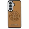 Karl Lagerfeld - Wrapped Leather with Karl Round Point Logo MagSafe (KLHMS26SPSKRPMW) - Samsung Galaxy S26 - Brown