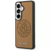 Karl Lagerfeld - Wrapped Leather with Karl Round Point Logo MagSafe (KLHMS26SPSKRPMW) - Samsung Galaxy S26 - Brown