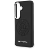 Karl Lagerfeld - Wrapped Leather with Karl Round Point Logo MagSafe (KLHMS26MPSKRPMK) - Samsung Galaxy S26 Plus - Black