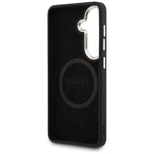 Guess - Perforált Logó MagSafe (GUHMS26S5PG4SRGK) - Samsung Galaxy S26 - Fekete