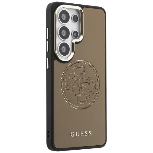 Guess - Perforált Logó MagSafe (GUHMS26L5PG4SRGW) - Samsung Galaxy S26 Ultra - Barna