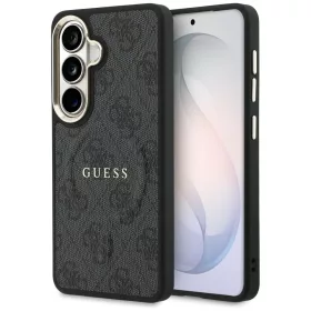   Guess - 4G Dombornyomott Gyűrű MagSafe (GUHMS26SP4MSEGCK) - Samsung Galaxy S26 - Fekete