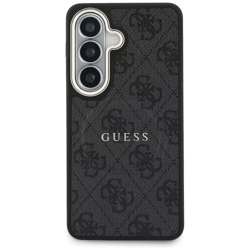 Guess - 4G Dombornyomott Gyűrű MagSafe (GUHMS26SP4MSEGCK) - Samsung Galaxy S26 - Fekete