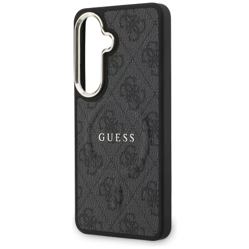 Guess - 4G Dombornyomott Gyűrű MagSafe (GUHMS26SP4MSEGCK) - Samsung Galaxy S26 - Fekete