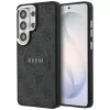 Guess - 4G Dombornyomott Gyűrű MagSafe (GUHMS26LP4MSEGCK) - Samsung Galaxy S26 Ultra - Fekete