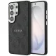 Guess - 4G Dombornyomott Gyűrű MagSafe (GUHMS26LP4MSEGCK) - Samsung Galaxy S26 Ultra - Fekete