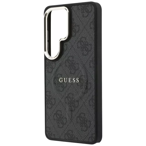 Guess - 4G Dombornyomott Gyűrű MagSafe (GUHMS26LP4MSEGCK) - Samsung Galaxy S26 Ultra - Fekete