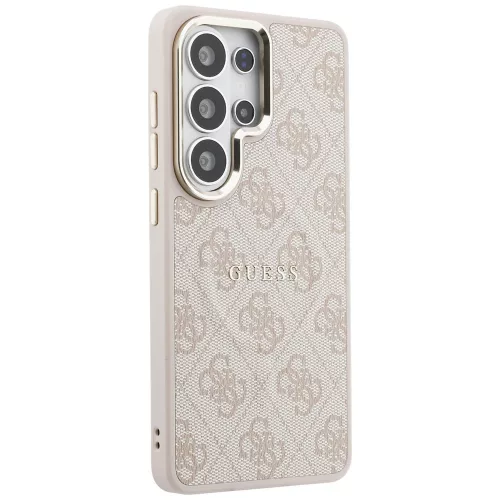 Guess - 4G Dombornyomott Gyűrű MagSafe (GUHMS26LP4MSEGCP) - Samsung Galaxy S26 Ultra - Rózsaszín