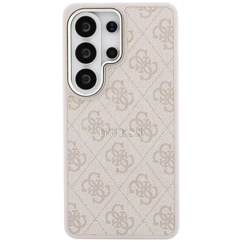 Guess - 4G Dombornyomott Gyűrű MagSafe (GUHMS26LP4MSEGCP) - Samsung Galaxy S26 Ultra - Rózsaszín