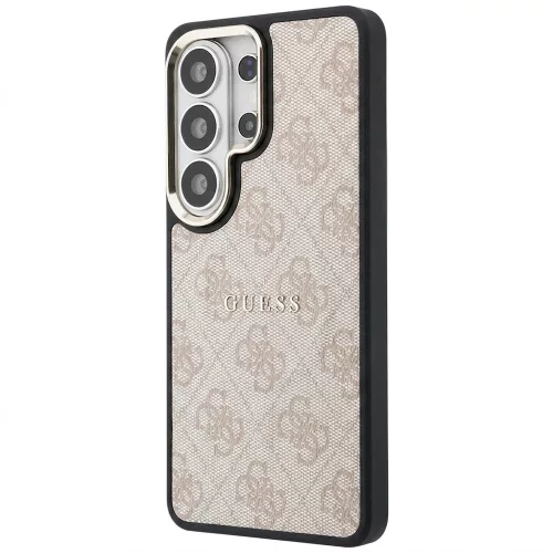 Guess - 4G Dombornyomott Gyűrű MagSafe (GUHMS26LP4MSEGCP) - Samsung Galaxy S26 Ultra - Rózsaszín