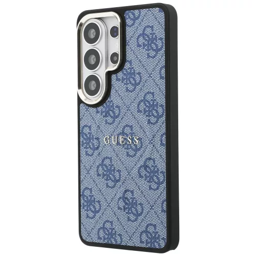 Guess - 4G Dombornyomott Gyűrű MagSafe (GUHMS26LP4MSEGCB) - Samsung Galaxy S26 Ultra - Kék