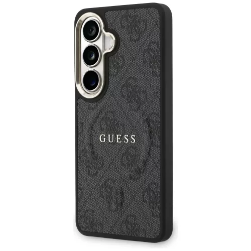 Guess - 4G Dombornyomott Gyűrű MagSafe (GUHMS26MP4MSEGCK) - Samsung Galaxy S26 Plus - Fekete
