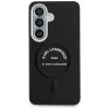 Karl Lagerfeld - Wrapped Leather with Karl RSG Logo MagSafe (KLHMS26SPSKRSGEK) - Samsung Galaxy S26 - Black