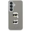 Karl Lagerfeld -  Wrapped Leather Saffiano with with K&C Head Pin (KLHCS26SPSFDHPOG) - Samsung Galaxy S26 - Grey