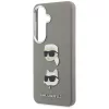 Karl Lagerfeld -  Wrapped Leather Saffiano with with K&C Head Pin (KLHCS26SPSFDHPOG) - Samsung Galaxy S26 - Grey
